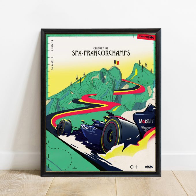 Belgium 2024 Red Bull F1 Poster