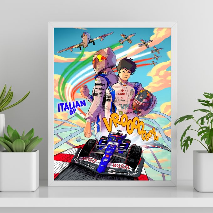 Italy 2024 Racing Bulls F1 Poster