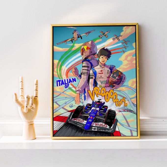Italy 2024 Racing Bulls F1 Poster
