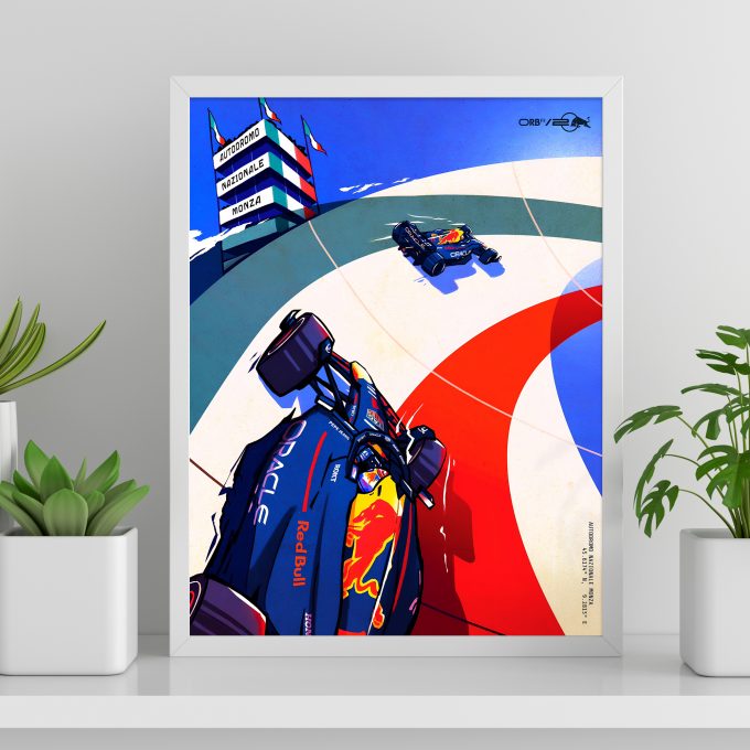 Italy 2024 Red Bull F1 Poster