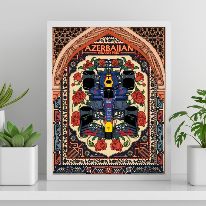 Azerbaijan 2024 Red Bull F1 Poster