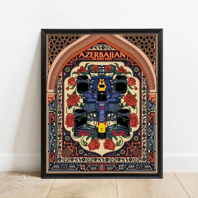 Azerbaijan 2024 Red Bull F1 Poster