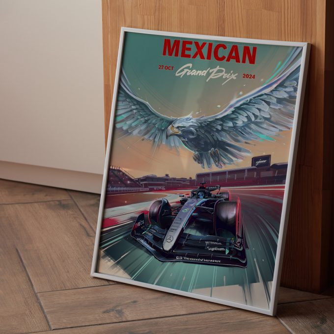 Mexico 2024 Mercedes F1 Poster