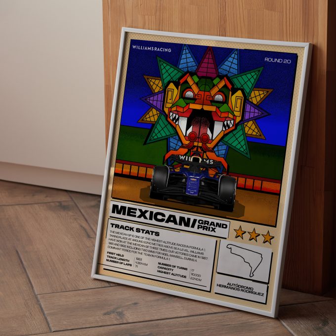 Mexico 2024 Williams F1 Poster