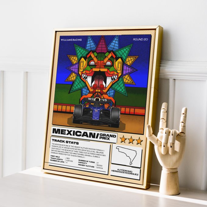 Mexico 2024 Williams F1 Poster
