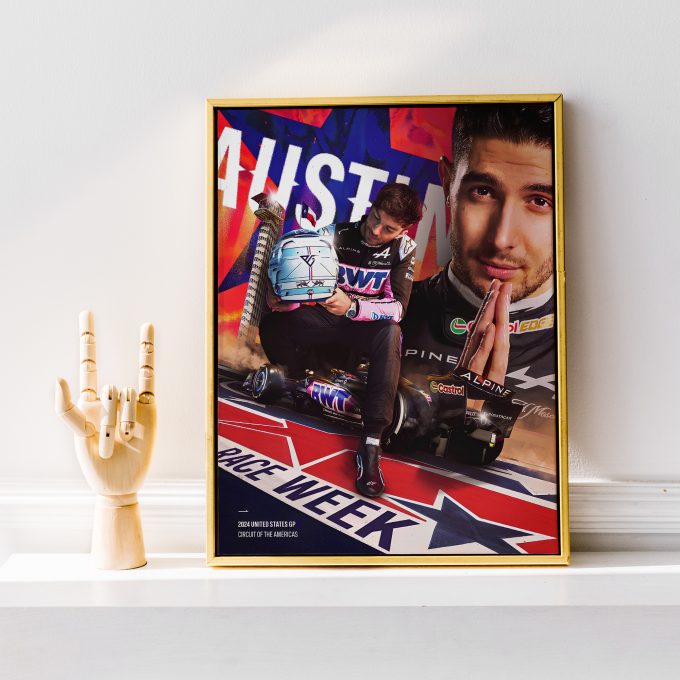 USA 2024 Alpine F1 Poster