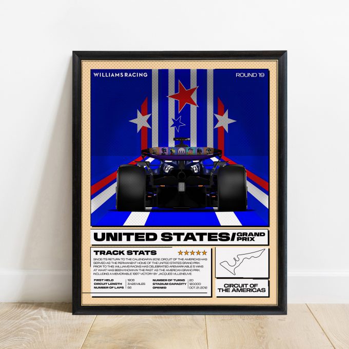 USA 2024 Williams F1 Poster