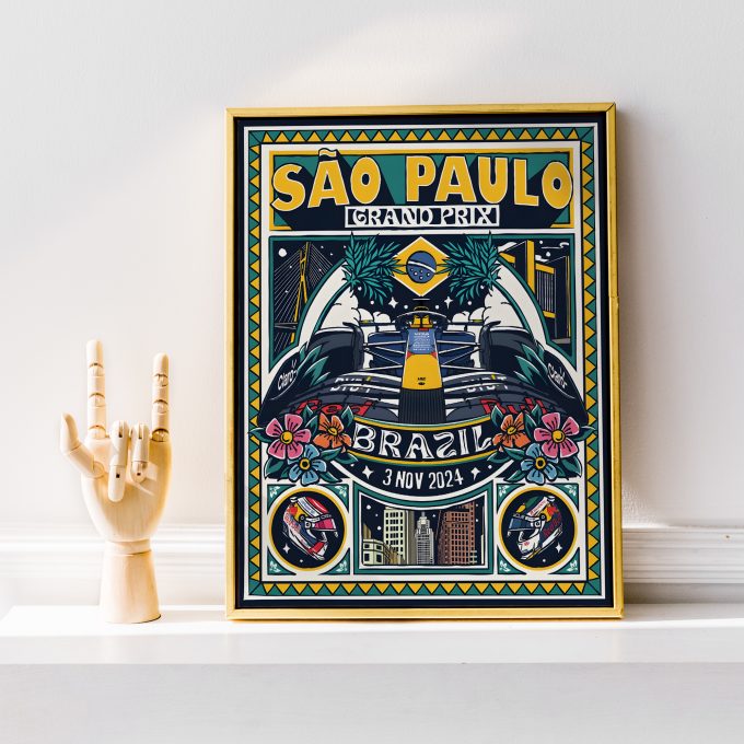 Brazil 2024 Red Bull F1 Poster