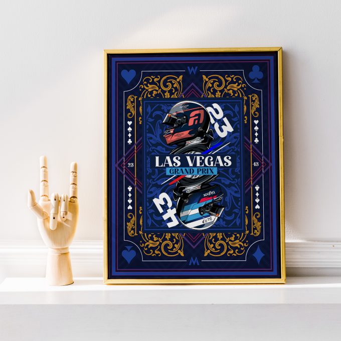 Las Vegas 2024 Williams F1 Poster