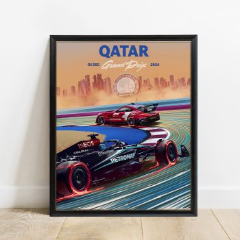 Qatar 2024 Mercedes F1 Poster