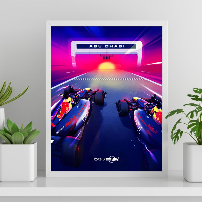 Abu Dhabi 2024 Red Bull F1 Poster