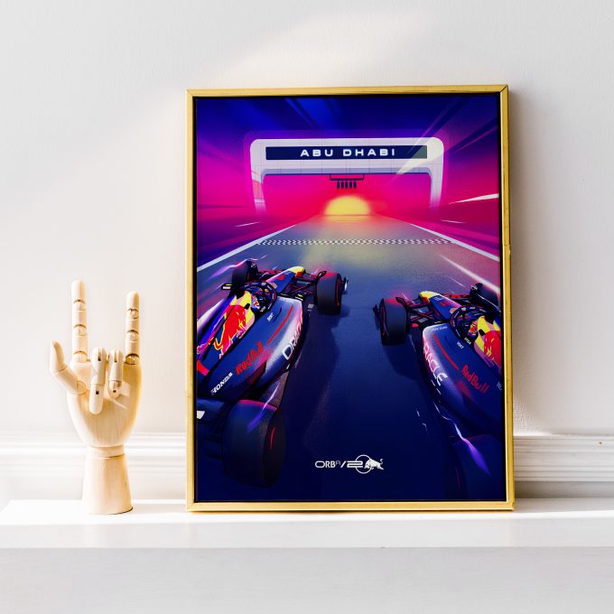 Abu Dhabi 2024 Red Bull F1 Poster