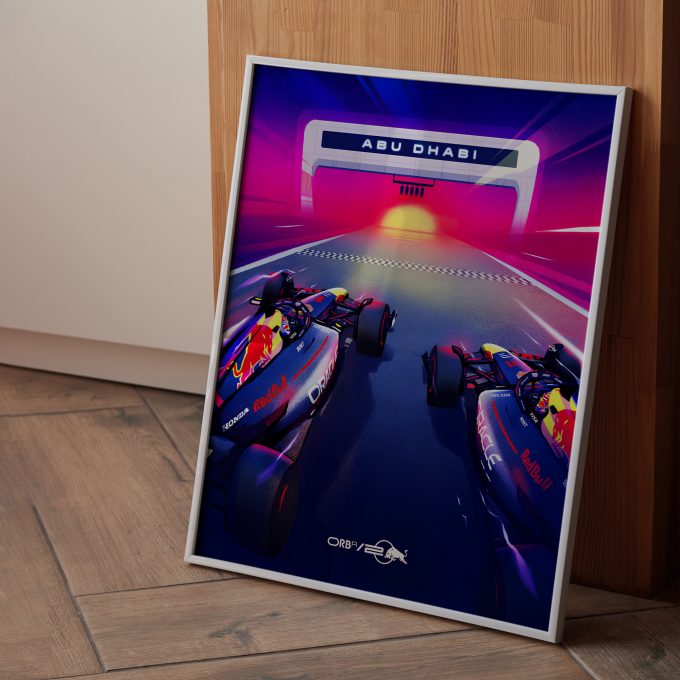 Abu Dhabi 2024 Red Bull F1 Poster