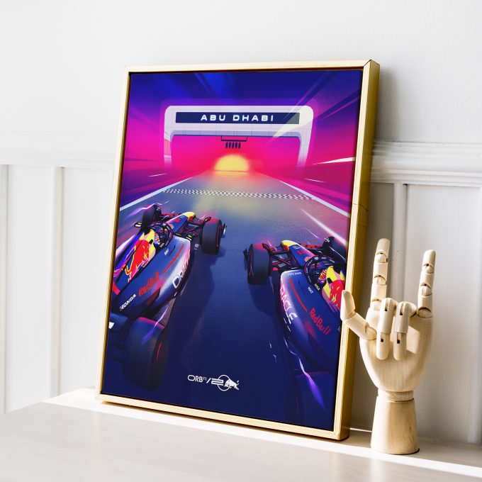 Abu Dhabi 2024 Red Bull F1 Poster