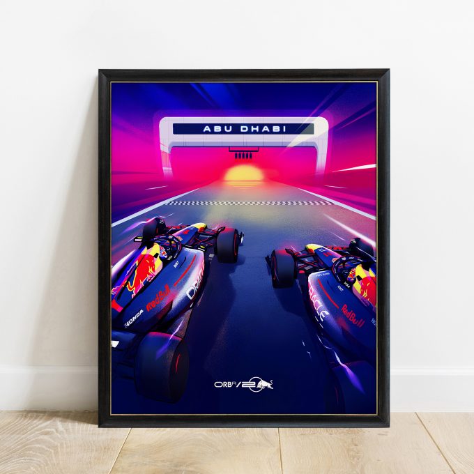 Abu Dhabi 2024 Red Bull F1 Poster