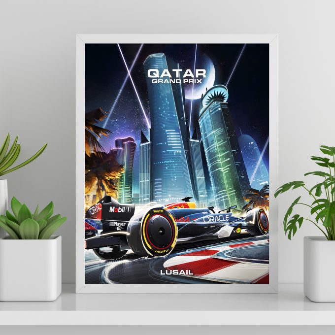 Qatar 2024 Red Bull F1 Poster