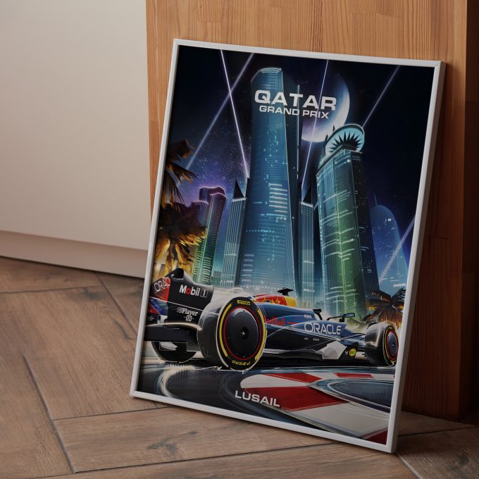 Qatar 2024 Red Bull F1 Poster