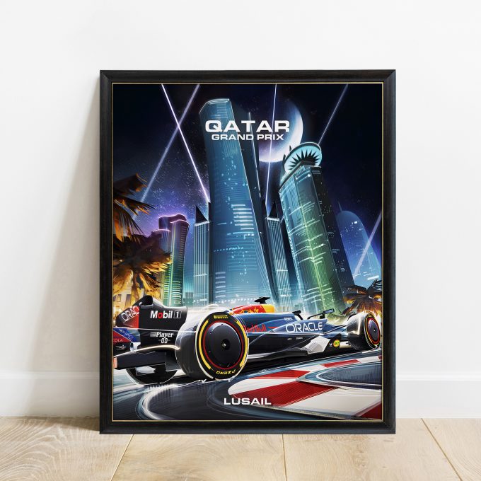 Qatar 2024 Red Bull F1 Poster