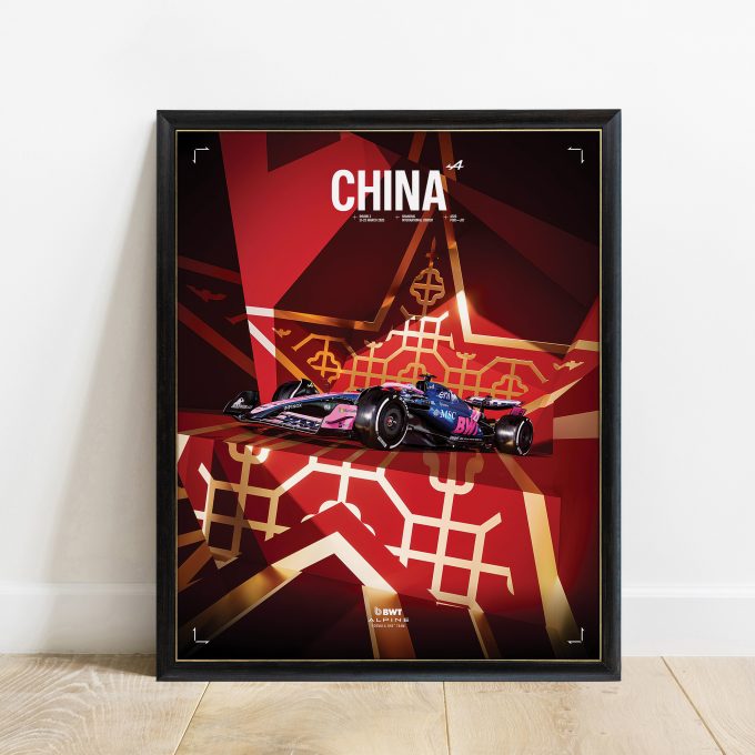 China 2025 Alpine F1 Poster