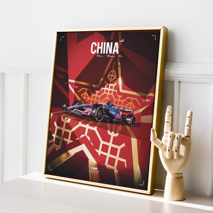 China 2025 Alpine F1 Poster