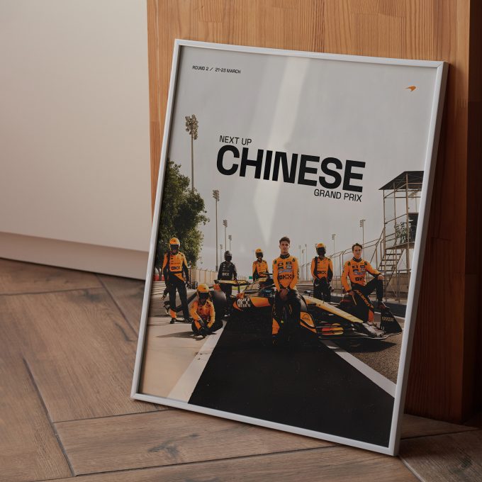 China 2025 McLaren F1 Poster