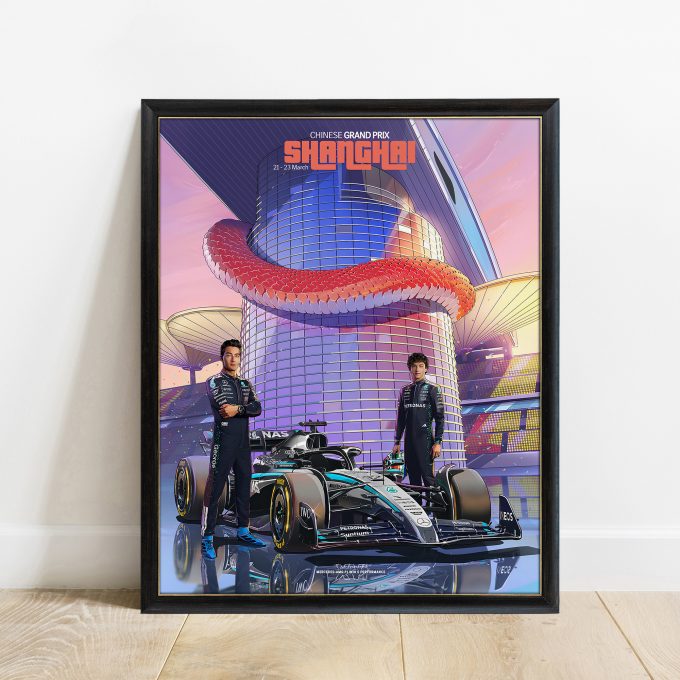 China 2025 Mercedes F1 Poster