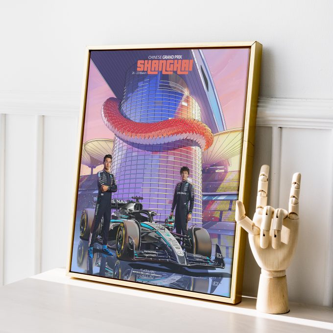 China 2025 Mercedes F1 Poster