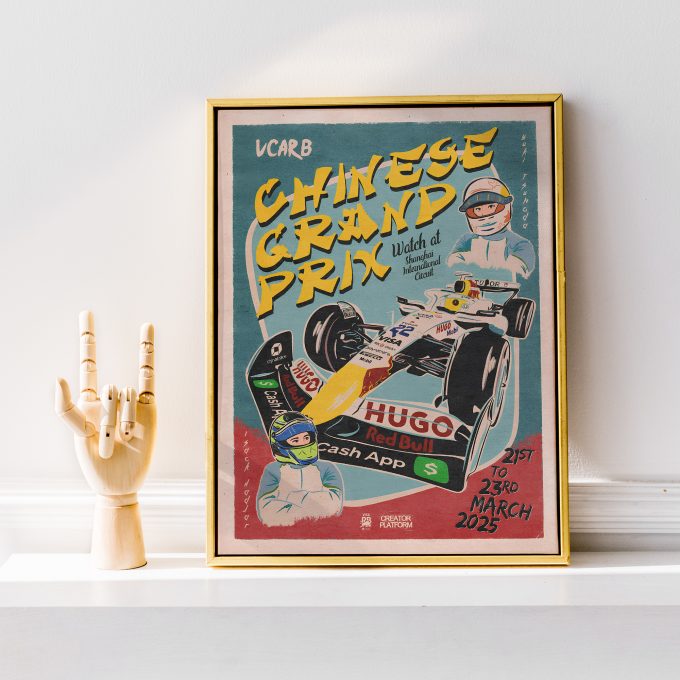 China 2025 Racing Bulls F1 Poster