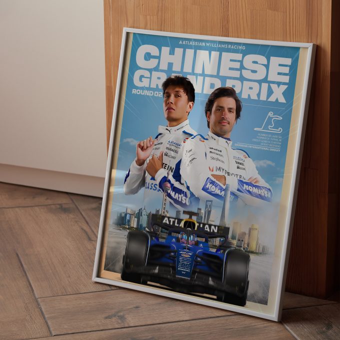 China 2025 Williams F1 Poster