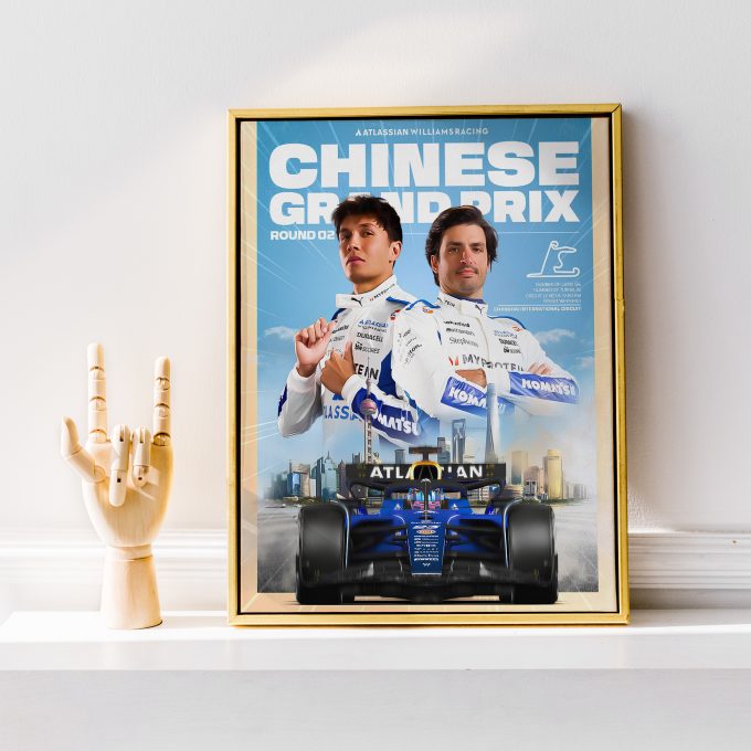 China 2025 Williams F1 Poster