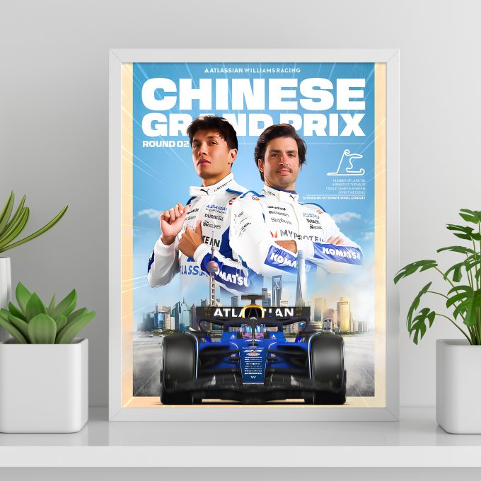 China 2025 Williams F1 Poster