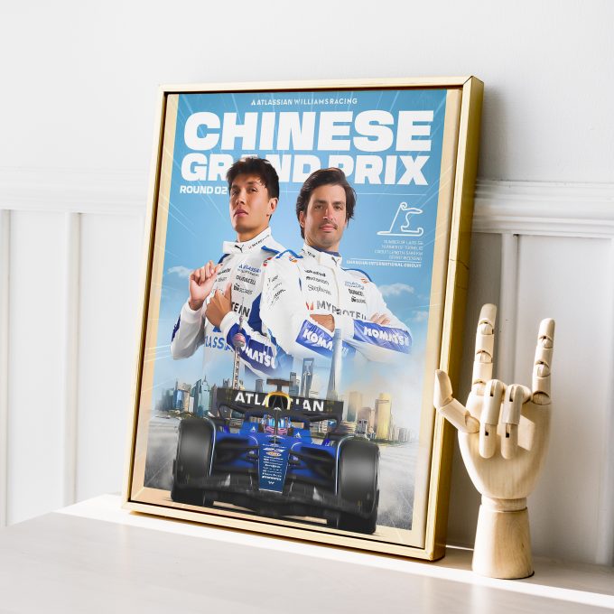 China 2025 Williams F1 Poster