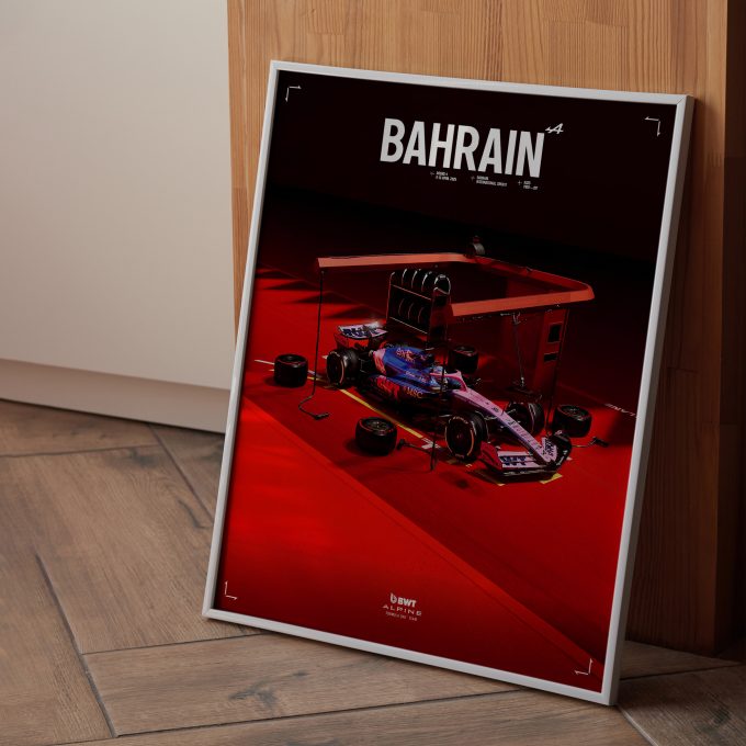 Bahrain 2025 Alpine F1 Poster