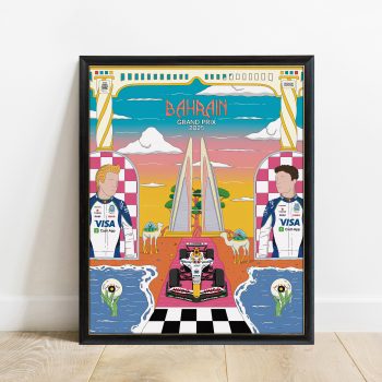 Bahrain 2025 Racing Bulls F1 Poster