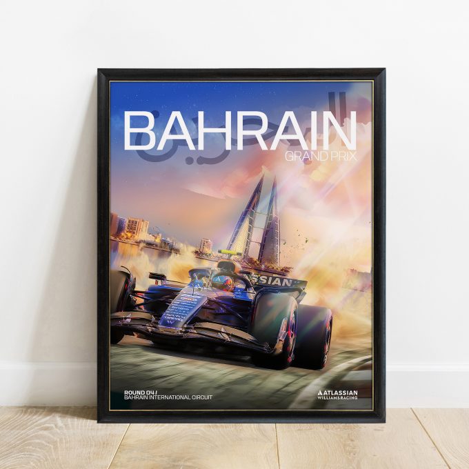 Bahrain 2025 Williams F1 Poster