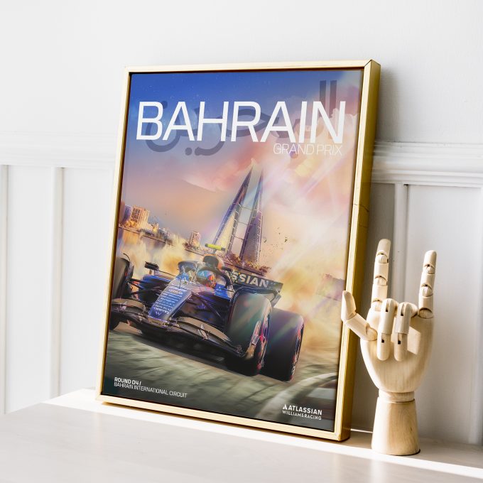 Bahrain 2025 Williams F1 Poster