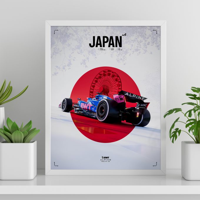 Japan 2025 Alpine F1 Poster