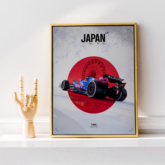 Japan 2025 Alpine F1 Poster