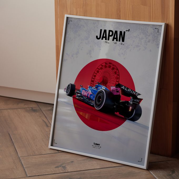 Japan 2025 Alpine F1 Poster
