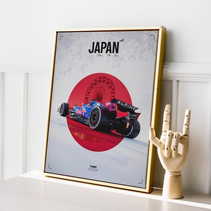 Japan 2025 Alpine F1 Poster