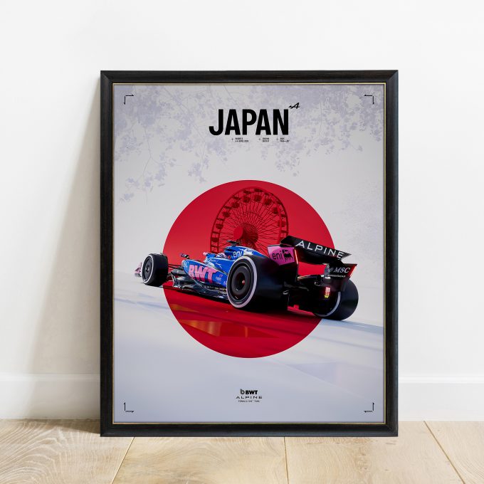 Japan 2025 Alpine F1 Poster