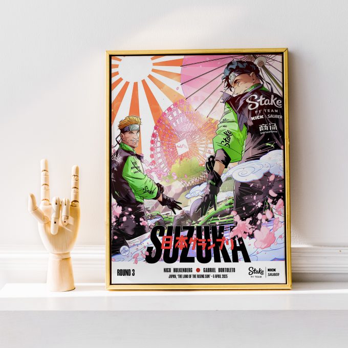 Japan 2025 Kick Sauber F1 Poster