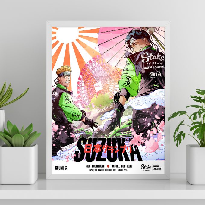 Japan 2025 Kick Sauber F1 Poster