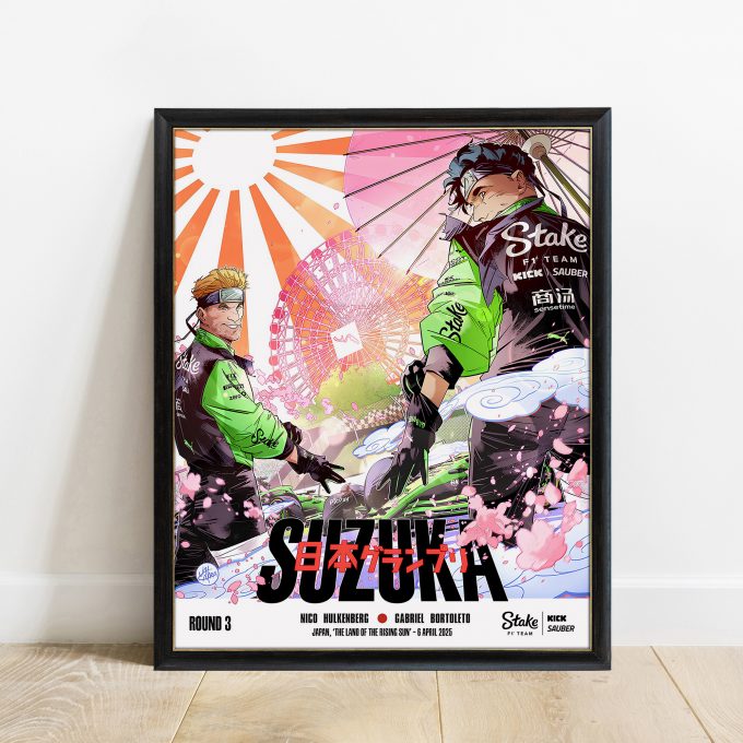 Japan 2025 Kick Sauber F1 Poster