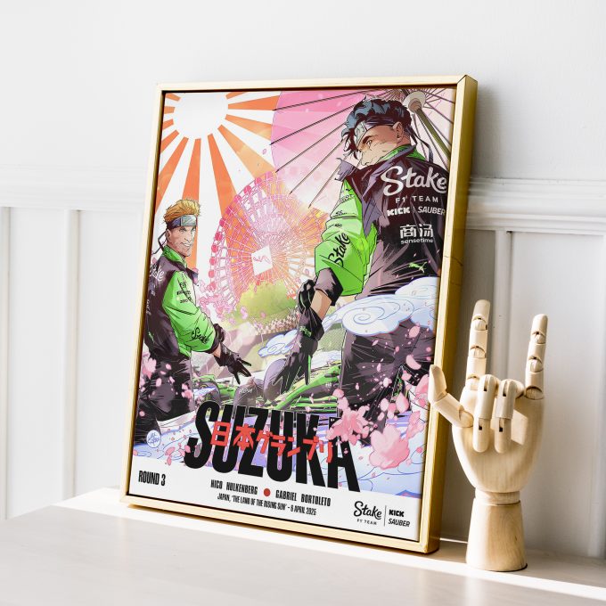 Japan 2025 Kick Sauber F1 Poster