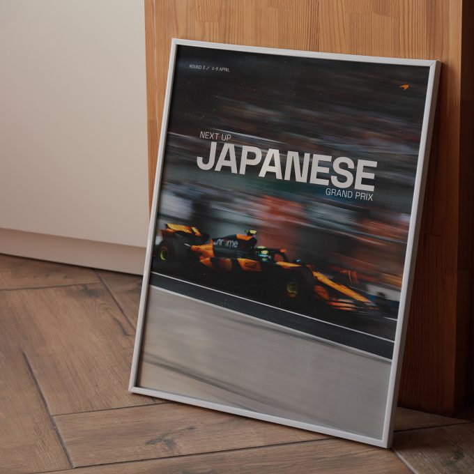 Japan 2025 McLaren F1 Poster