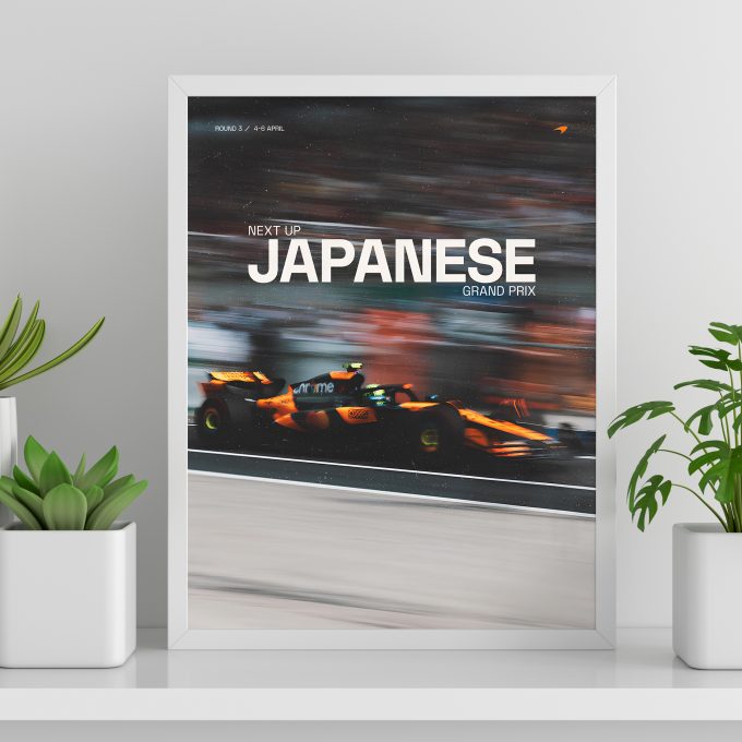 Japan 2025 McLaren F1 Poster