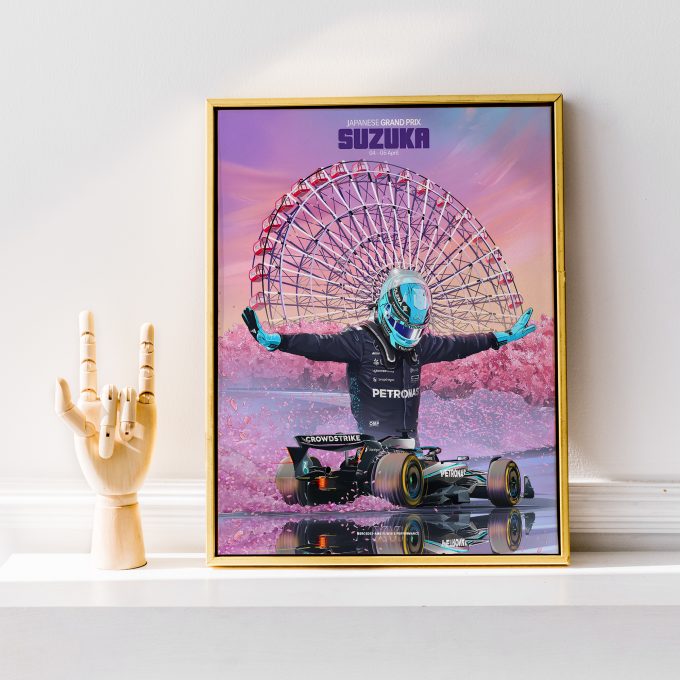 Japan 2025 Mercedes F1 Poster