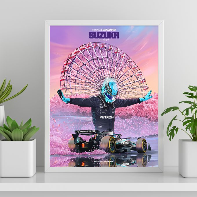 Japan 2025 Mercedes F1 Poster