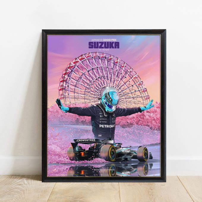 Japan 2025 Mercedes F1 Poster